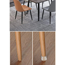 Kacar Home 8 Adet (2,1 cm Veya 2.5 Cm) Silikon Masa Sandalye Pabuç Koltuk Sandalye Kaydırmaz Zemin Koruyucu