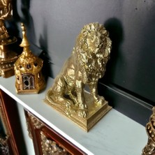 Lu Design Gold Renk Aslan Biblo