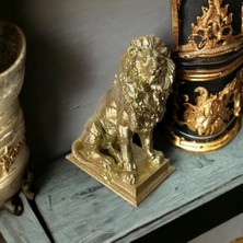 Lu Design Gold Renk Aslan Biblo