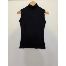 Betimoda Kadın Sıfır Kol Yarım Balıkçı Yaka Body Beyaz 1 Adet