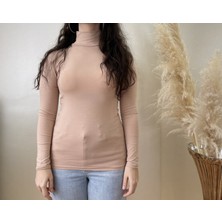 Betimoda Kadın Uzun Kollu Yarım Balıkçı Yaka Açık Füme 1 Adet