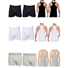 Betimoda Tutku Erkek 6 Adet Sporcu Atlet 6 Adet Elastan Boxer - 12LI Paket