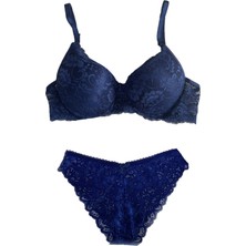 Betimoda Kadın Dantelli Desteksiz Kiremit  Iç Çamaşırı Takım