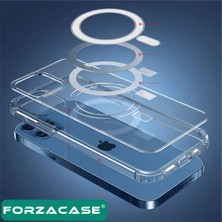 Forzacase iPhone 13 Pro Max ile Manyetik Kablosuz Şarj Özellikli Sert Tpu Kılıf - FC022