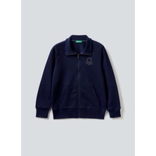 Benetton Erkek Çocuk Lacivert Sweatshırt 3J68C501B 252