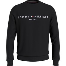 Tommy Hilfiger Bisiklet Yaka Siyah Erkek Sweatshırt MW0MW11596BDS