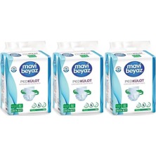 Mavi Beyaz Ped Emici Külot Hasta Bezi Medium Orta 90 Adet