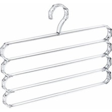 Bee Şeffaf Plastik Dolap Içi Akıllı Pantolon Askısı Eşarp Askısı 4 Katlı