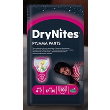 Drynites Kız Gece Emici Külodu 4-7 Yaş 17-30 kg 10'lu 2 Paket