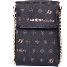 Armine Çanta 266 Siyah Baskılı