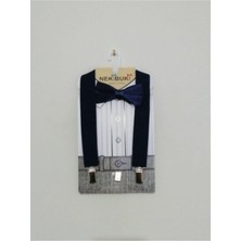 Nekibuki Papyonlu Pantolon Askısı Lacivert