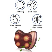 Medilix 4 Toplu Ovmalı Masaj Yastığı Ayak Bel Boyun Sırt Vücut Omuz Aleti