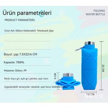 Iki Paket 700 ml Açık Hava Sporları Platin Silikon Elmas Şekilli Katlanır Bardak (Yurt Dışından)