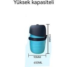 Açık Içme Suyu Için 650ML Taşınabilir Silikon Pet Su Isıtıcısı (Yurt Dışından)