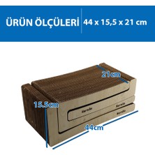 Herniks Doğal Kedi Otlu Kedi Tırmalama Kartonu 44 cm - HR2028