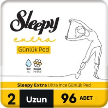 Sleepy Extra Ultra İnce Günlük Ped Uzun 3 x 32 Ped