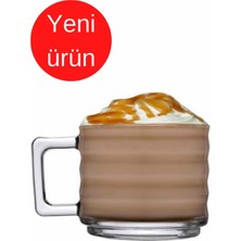 Paşabahçe Bricks Kupa 250 cc 6 Adet Cam Malzeme ile Kahve Çay Servis Seti