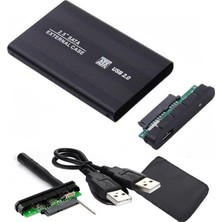 MAXGO 2001p 2.5" USB Harici SSD Harddisk HDD Kutusu Sata Hard Disk Harici - Kılıflı - Siyah