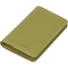 Tergan  Yeşil Hakiki Deri Unisex Kredi Kartlık - S1KK00001601-G8Z