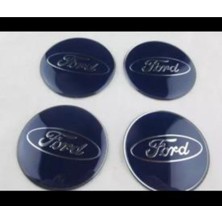 Autokit Ford Yapıştırma Jant Göbeği Logosu 5.6 cm