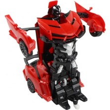 Mj Toys Oyuncak Uzaktan Kumandalı Transformers Tarzı Robota Dönüşen Oyuncak Araba Ferrari