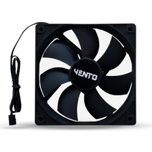 Vento 12 cm Sessiz Siyah Kasa Fanı