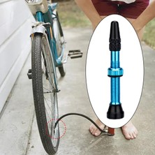 Homyl Bisiklet F/v Presta Tubeless Lastik Valfi Jant Uzatma Valfi Çekirdek Dayanıklı Mavi 40MM (Yurt Dışından)