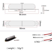 Homyl Elektrik Için Montaj Vidaları ile Metal Kablolu Tek Pikap Ruj (Yurt Dışından)