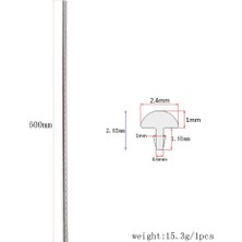 Homyl 20 Adet Pratik Gitar Perdesi Tel Fret Teli Seti 60MM Uzunluk (Yurt Dışından)