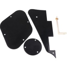 Homyl 1 Set Plastik Elektro Gitar Pickguard W/ Boşluk Kapak Anahtarı Kapak Braketi (Yurt Dışından)