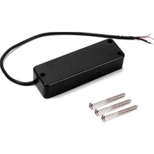 Homyl 4 String Electric Bass Gitar Pikapları Humbucker Çift Pikaplar Siyah (Yurt Dışından)