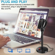 Homyl USB Mikrofon Mini Kayıt Vokalleri Mikrofon Podcast Konuşma Oyun Şarkı (Yurt Dışından)