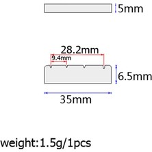 Homyl Elektro Gitar Parçaları Için 5pcs Buffalo Kemik Yuvalı Somun (Yurt Dışından)