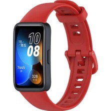 Mi7a Huawei Band 8 Uyumlu Kordon Silikon Klasik Jel Kayış