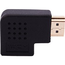 Hermoso HDMI Dik Açı Bağlantı Noktası Koruyucu Adaptörü (Erkek - Dişi) 90 Derece (Yurt Dışından)