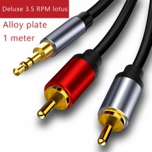 Hermoso 3,5 mm Ila 2rca Ses Kablosu Adaptörü Stereo 3,5 mm Ayırıcı Kablo, 1,5 M (Yurt Dışından)