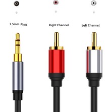 Hermoso 3,5 mm Ila 2rca Ses Kablosu Adaptörü Stereo 3,5 mm Ayırıcı Kablo, 1,5 M (Yurt Dışından)