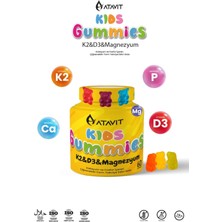 Atavit D3 K2 Magnezyum Kalsiyum Fosfor Gummies Kids