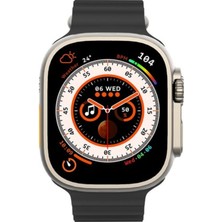 Mesro H11+ Ultra Watch 8 Pusula Nfc Siri Vidalı Kordon Bluetooth Arama Özellikli Akıllı Saat H11 Series