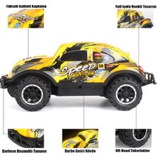 Gepettoys Full Fonksiyon LED Işıklı Gövde 1:24 Off Road Şarjlı Uzaktan Kumandalı Yarış Arabası Sarı