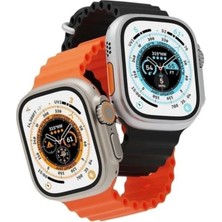 Mesro H11+ Ultra Watch 8 Pusula Nfc Siri Vidalı Kordon Bluetooth Arama Özellikli Akıllı Saat H11 Series