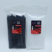 Uk Plastik Kablo Bağı Plastik Kelepçe Cırt Klips 3.6X150-200-250-300-400 mm 1000 Adet 10 Paket