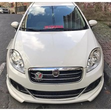 MKG Otomotiv Fiat Linea Makyajlı Ön Ek 2013 2014 2015 2016 2017 Mat Siyah Plastik Ön Karlık