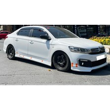 MKG Otomotiv Peugeot 301 Makyajlı Kasa Ön Ek 2017 ve Üzeri Mat Siyah Plastik Ön Karlık
