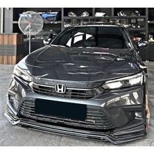 MKG Otomotiv Honda Civic Fe 2022 2023 Yeni Model Ön Ek Mat Siyah Plastik Ön Karlık