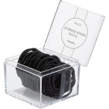 Miniso Kutulu Mini Saç Lastiği 80 Adet - Siyah