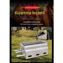 Shanyue Zibo Barbekü Fırını Dumansız Fırın Açık Ev Çin Kömürü Kalınlaşmış Paslanmaz Çelik Barbekü Izgarası (Yurt Dışından)