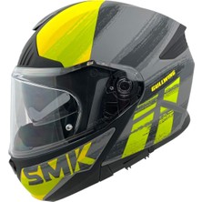 Smk Gullwing Tourleader (GL646) Çene Açılır Kask - Neon