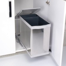 Hafele Clever Çöp Kutusu Paslanmaz Çelik 35 cm