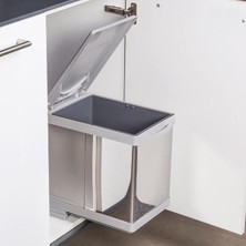 Hafele Bravo Çöp Kutusu Paslanmaz Çelik 35 cm 16 lt